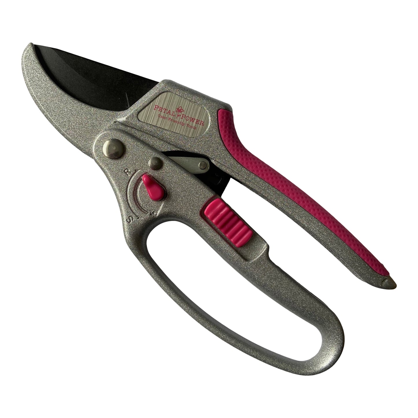 Petal Power Ladies Gardening Glove & Ratchet Pruner Secateurs (Great for weaker hands) Set.