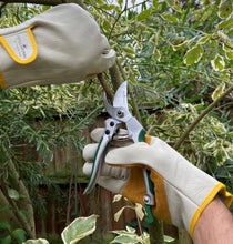 Load image into Gallery viewer, Petal Power Premier Leather Gardening Gloves for Men - Quality Heavy Duty Men&#39;s Work Gloves
