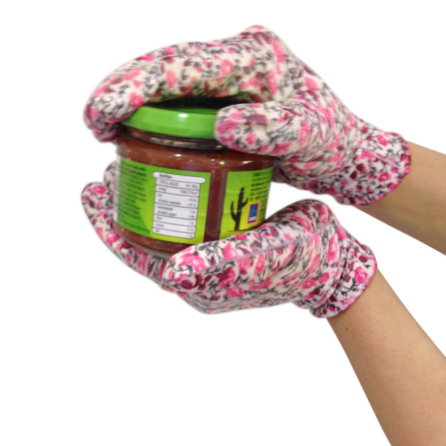 2 Pairs Ladies Gardening Gloves Candy Pink Floral) - Work Gloves for Women - Perfect  Ladies Garden Gift