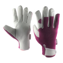 Load image into Gallery viewer, Ladies Leather Garden Gloves - Perfect Work Gloves / Gardening Gloves for Women
